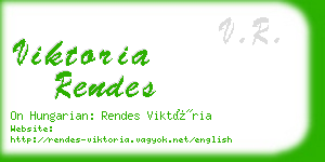 viktoria rendes business card